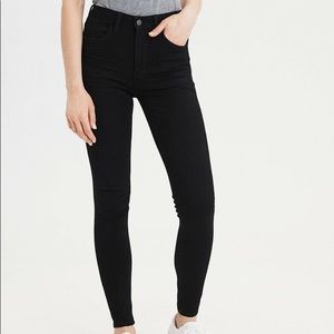 AE high rise black jegging